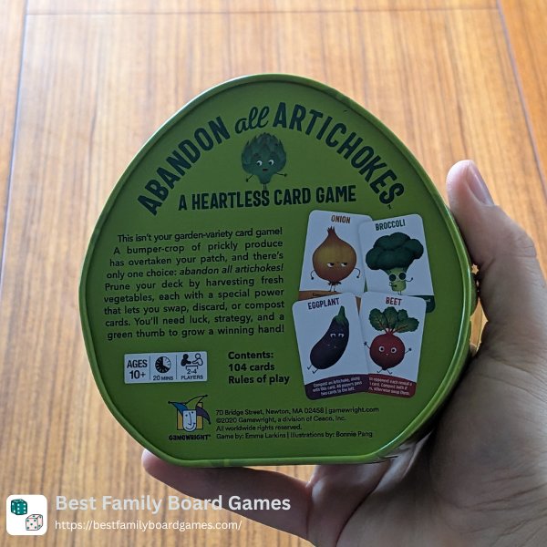 Abandon All Artichokes Box Back